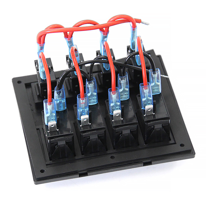 Панель переключателей 4 клавиши с автоматическими выключателями NEKEKE