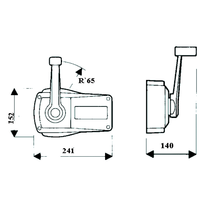 Контроллер вертикального крепления черный