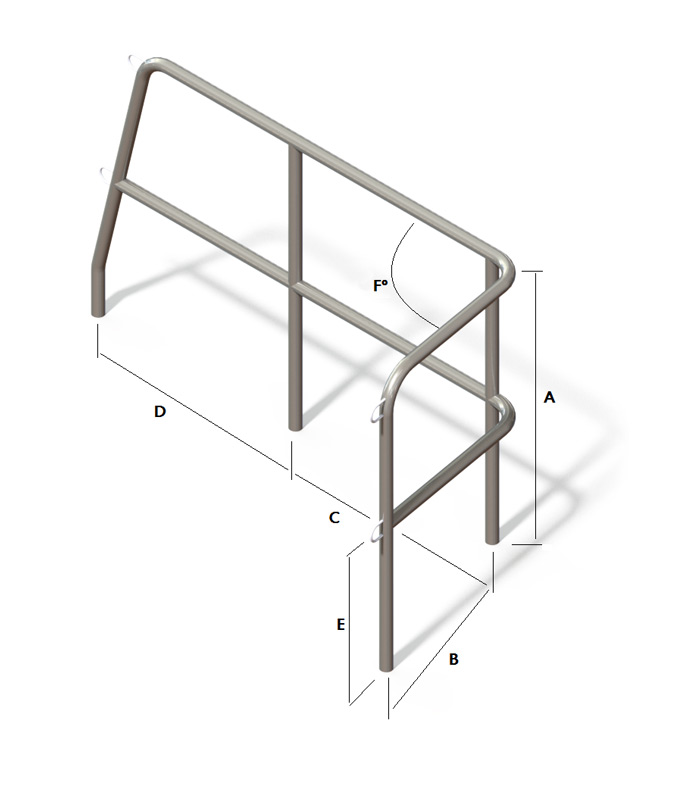 Леер кормовой правый борт (4 стойки) под заказ