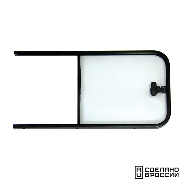 Форточка накладная со сдвижным стеклом, правая 607x334