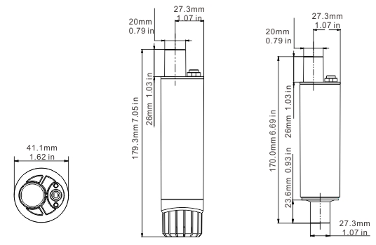 Погружной насос 500GPH 12В