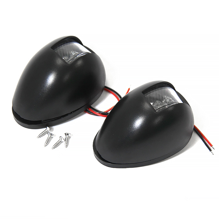 Огни бортовые светодиодные 80х56х42 мм, черный корпус