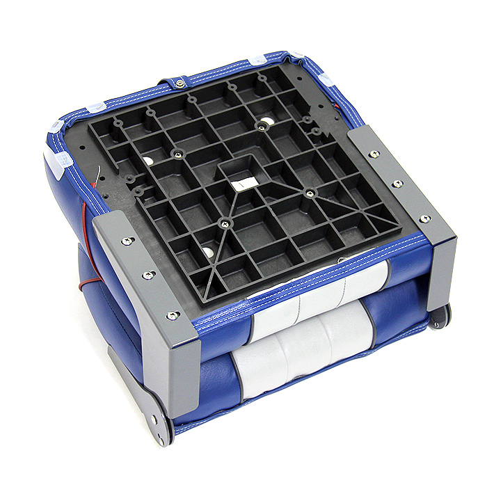 Сиденье мягкое складное Premium Centurion Boat Seat, бело-синее