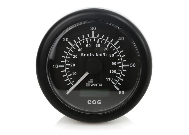 WEMA GPS Speedometer / black / 60 knots