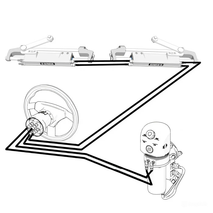 Комплект ГСУ с гидроусилителем Masterdrive (Укомплектованный)