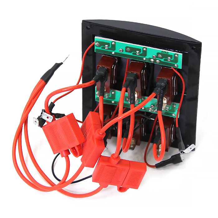 Панель переключателей 6 шт с резиновыми колпачками, LED индикацией NEKEKE