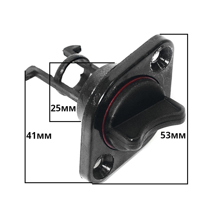 Заглушка дренажная SUNFINE 19 мм, нейлон черный