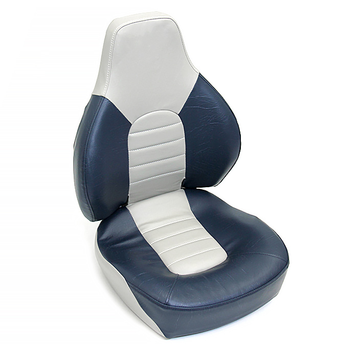 Сиденье мягкое складное Fish Pro, сине-серое