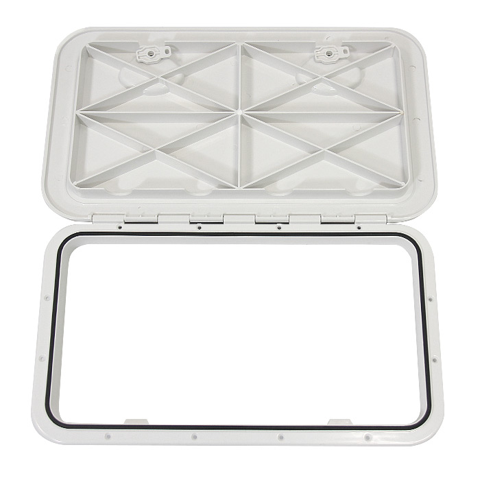 Крышка рундука SEAFLO 353x606мм, белый пластик