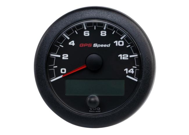 VDO Oceanlink GPS Speed Indicator / 0-14 kn / 85 mm / black