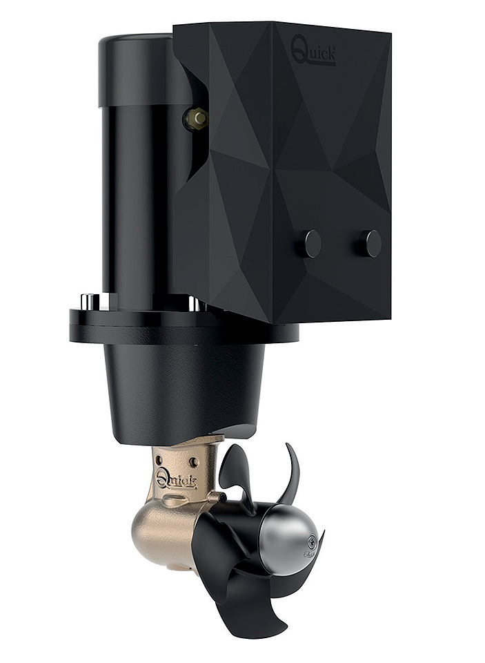 Quick Комплект подруливающего устройства, 2,2 кВт, 40 кгс, 12 В, 140 мм (включает джойстик TCD2042, 6-метровый кабель, тоннель 140х750 мм)