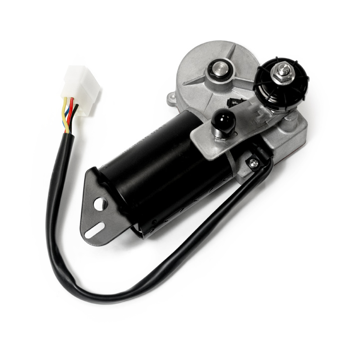 Электропривод стеклоочистителя W.E с адаптером, длина резьбы 25мм, посадка М8-10, 45-50-85-105°, 24В