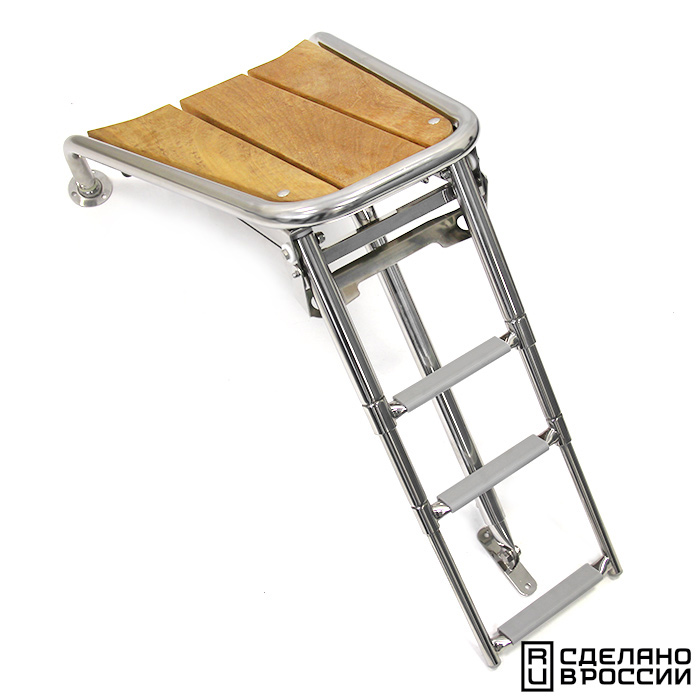 Платформа носовая с трапом 3 ступени серые