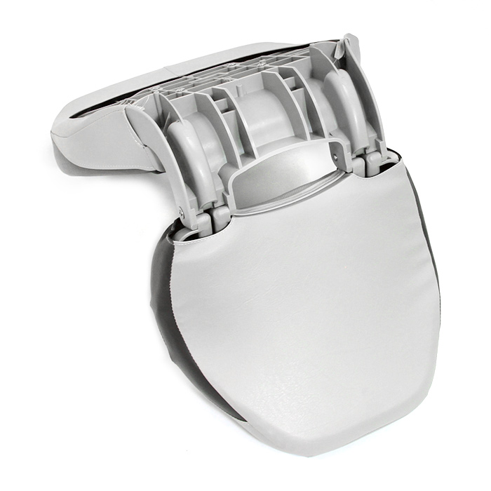 Сиденье мягкое складное Pro Angler Ergonomic Boat Seat, серо-чёрное