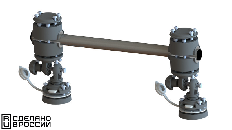 Рейлинг быстросъемный с регулировкой угла наклона 600мм