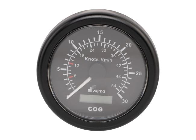 WEMA GPS Speedometer / black / 30 knots