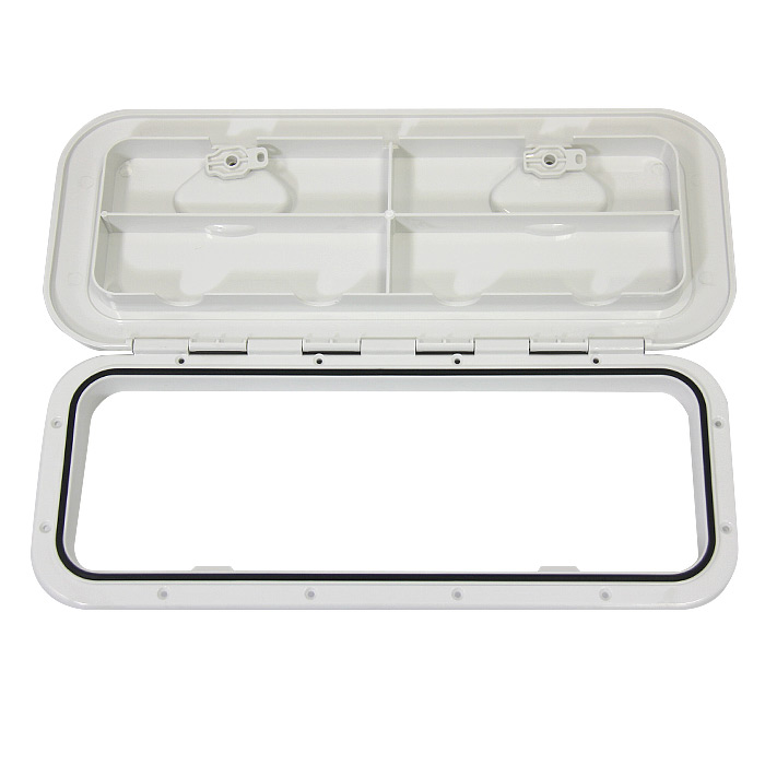 Крышка рундука SEAFLO 243x607мм, белый пластик