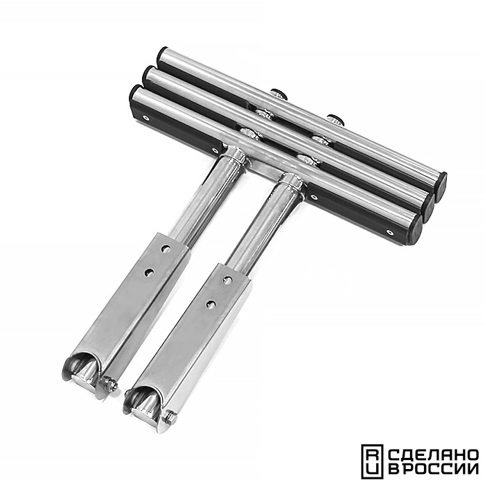 Трап дайверский телескопический 3 ступени складной, черная ступень