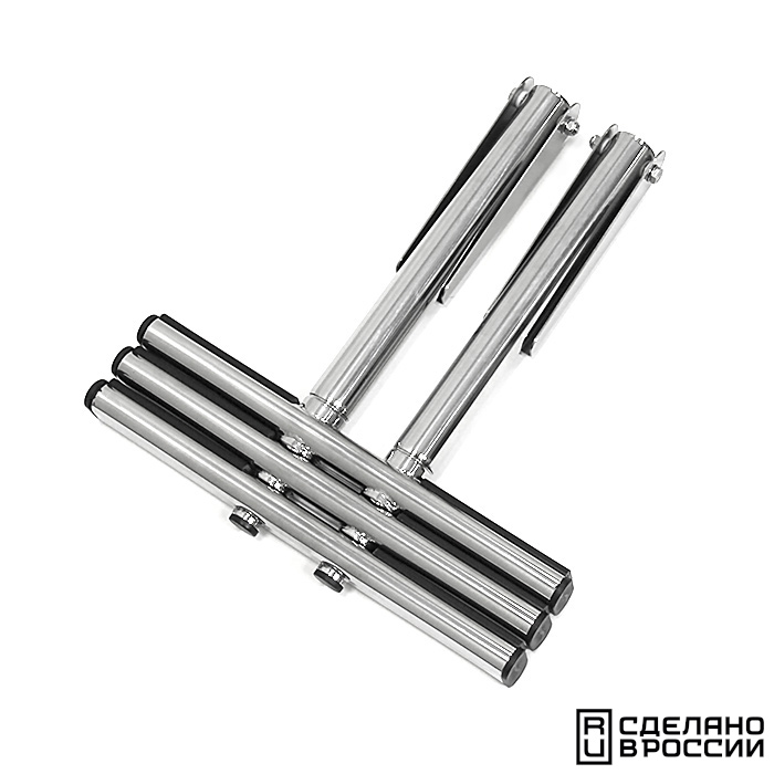 Трап дайверский телескопический 3 ступени складной, черная ступень