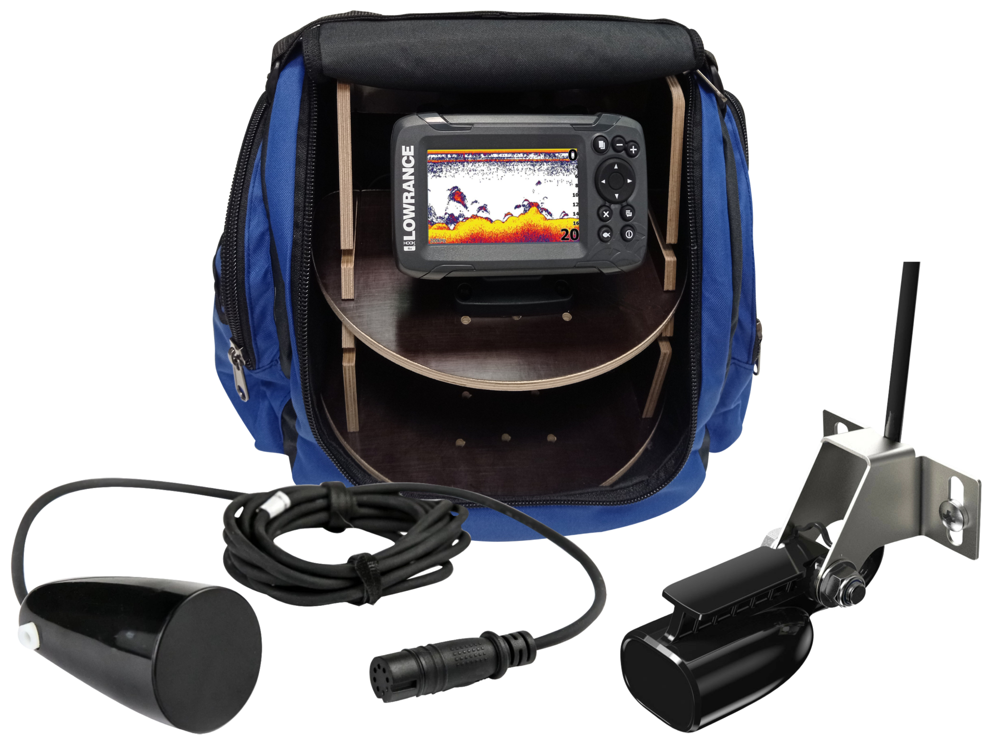 Комплект Lowrance Fishfinder Hook² 4x Bullet + Ice Transducer