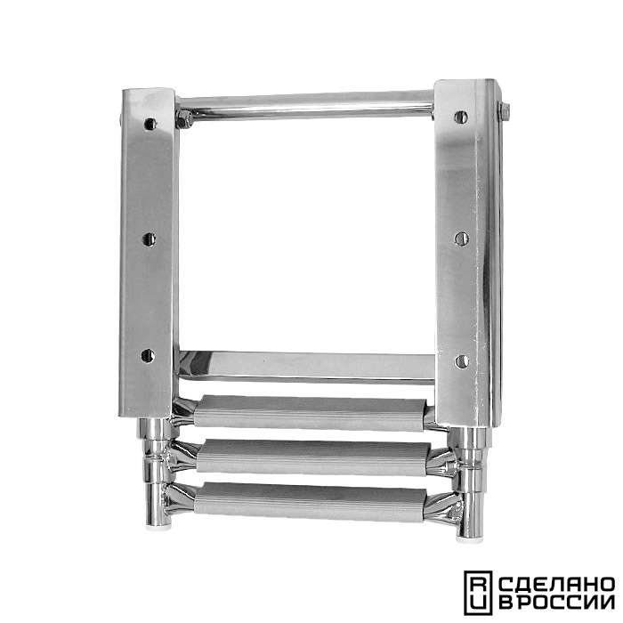 Трап телескопический выдвижной, 3 серых ступени (ширина 272 мм.)