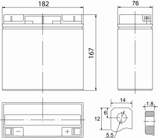 АКБ Security Force 18Ач/12В