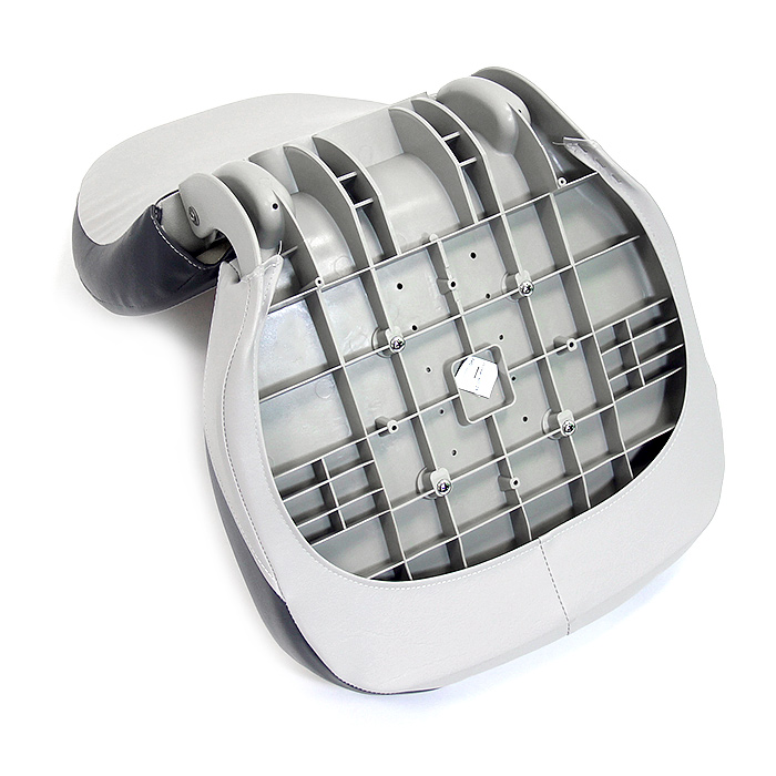 Сиденье мягкое складное Pro Angler Ergonomic Boat Seat, серо-красное