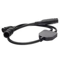 Raymarine Y-Cable (9 pin to 9 & 7 pin) to attach a DownVision (CPT-1xx)Transducer& an Airmar (direct connect to ax7/eSx7 MFD) transducer to AXIOM 7DV