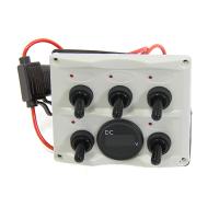 Панель управления 5шт с цифровым вольтметром, белая