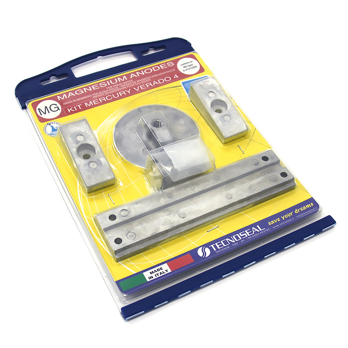 Комплект магниевых анодов Mercury Verado (4 цил.)