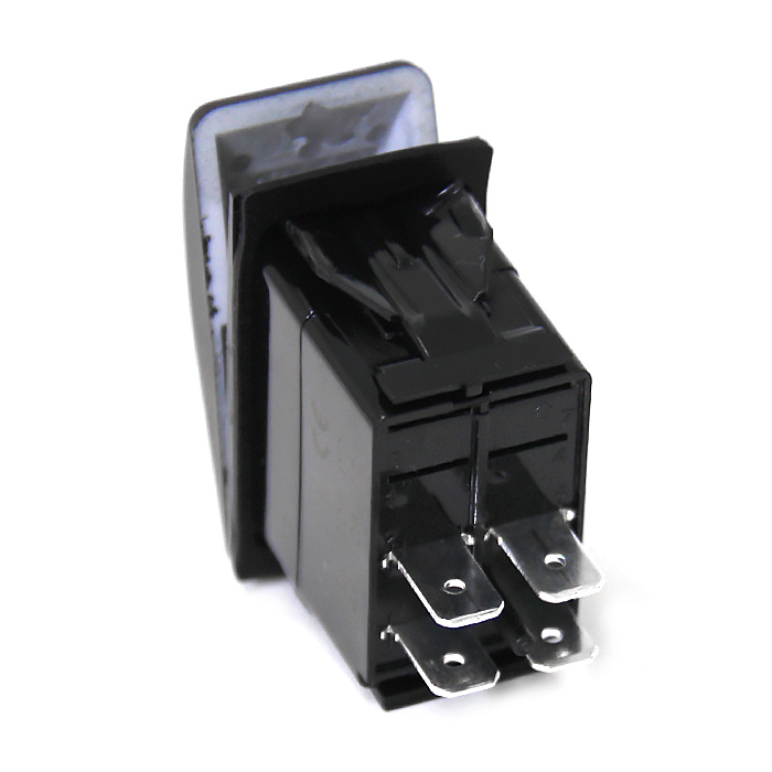 Переключатель (on)-off, DPST, 4P без подсветки NEKEKE