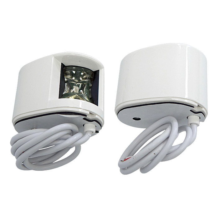 Огни бортовые светодиодные 38х55 мм, белый корпус