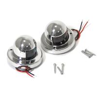 Огни бортовые светодиодные 61х44 мм, нержавеющая сталь