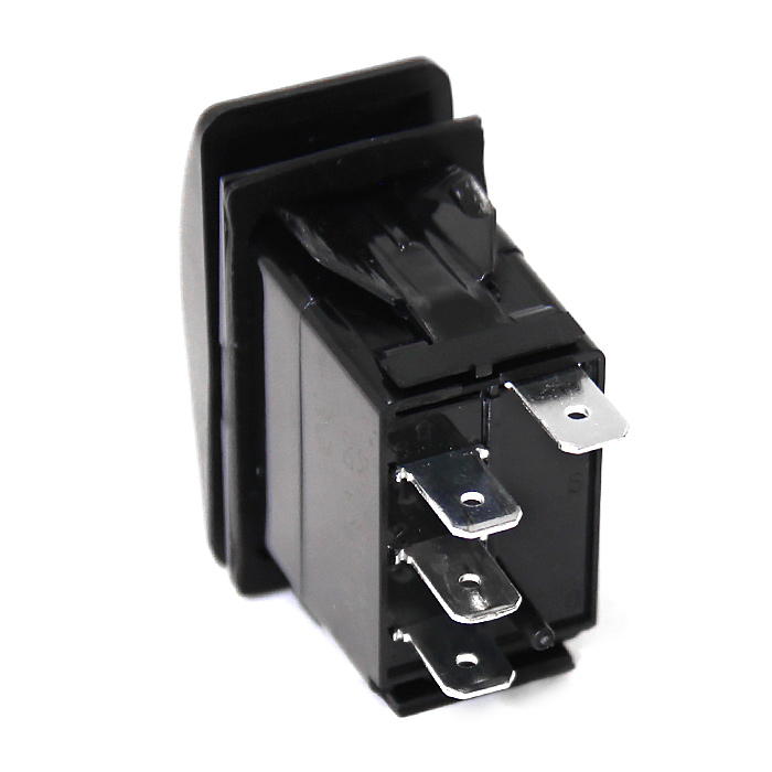 Переключатель (on)-off-(on), S.P.D.T, 4P, LED*2 NEKEKE