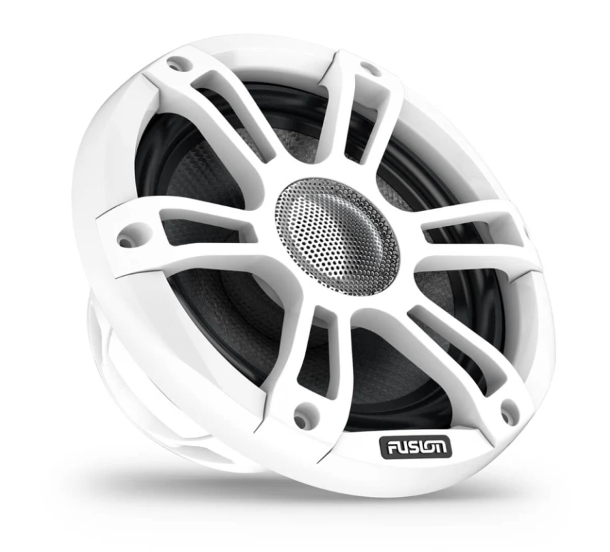 Fusion® Signature Series 3i Marine Coaxial Speakers - 7,7-дюймовые спортивные коаксиальные громкоговорители для лодок белого цвета мощностью 280 Вт (пара)