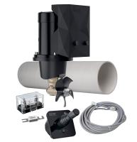 Комплект подруливающего устройства Quick , 1,5 кВт, 30 кгс, 12 В, 125 мм (включает джойстик TCD2042, 6-метровый кабель, тоннель 125х750 мм)