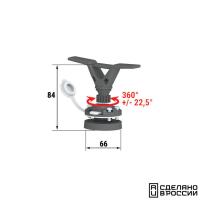 Утка (Кнехт) швартовая быстросъёмная с креплением на горизонтальную поверхность