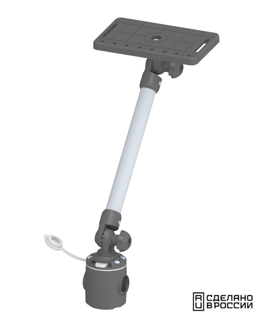 Площадка монтажная на леер быстросъемная с удлинителем 250 мм