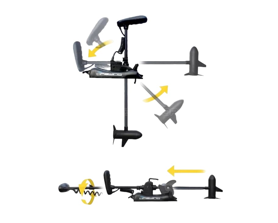Haswing CaymanB / 80Lbs / 24v / 183 Electric Trolling Motor (GPS White)