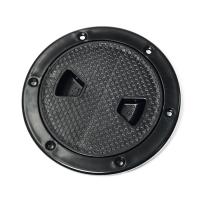 Крышка люка технологическая SUNFINE 101 мм, черная