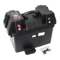 Короб для АБ с панелью индикации и розеткой для вольтметра 424х251х306