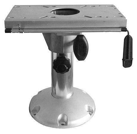 Стойка для сидений 325-457мм c переходником, алюминий