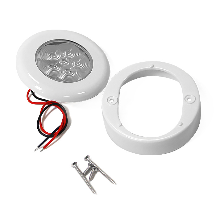 Светильник интерьерный светодиодный, пластиковый корпус, холодный белый свет