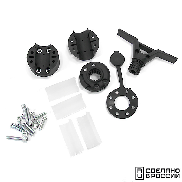 Утка (Кнехт) швартовая с замком быстросъемным и хомутом на леер