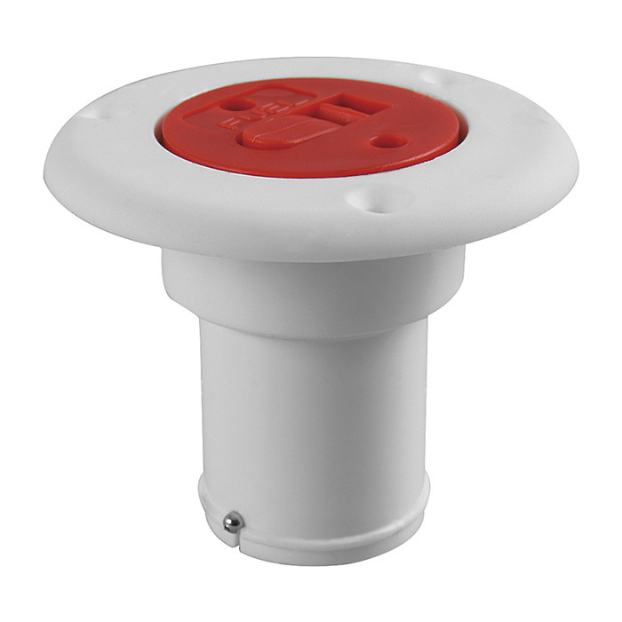 Заливная горловина для бака под топливо SEAFLO (Fuel) 38мм, белая