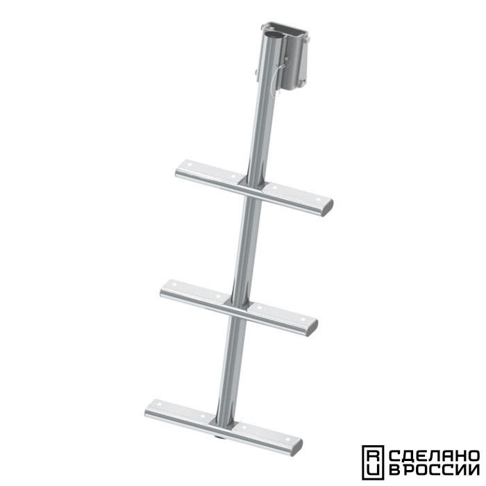 Трап дайверский быстросъемный, 3 белых ступени (ширина 350мм.)