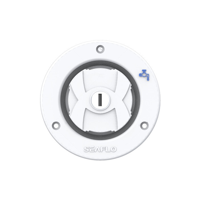 Горловина заливная SEAFLO с замком, белая