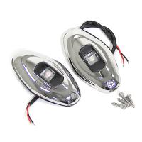 Огни бортовые светодиодные 91х48х14 мм, нержавеющая сталь