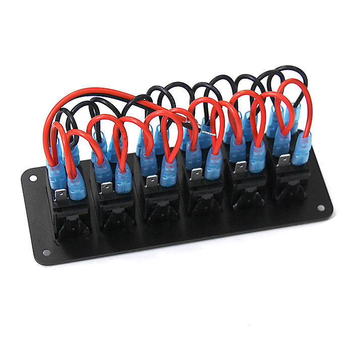 Панель 6и клавишных переключателей  с подсветкой NEKEKE