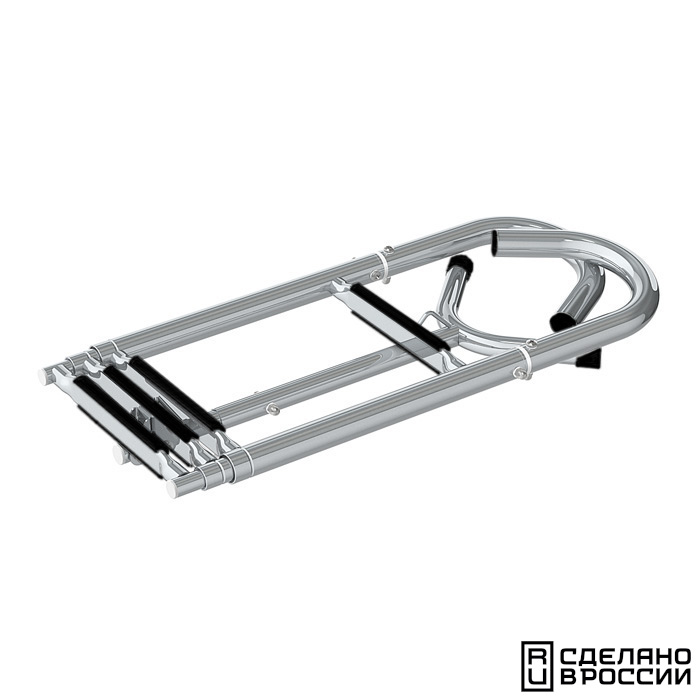 Трап телескопический носовой, 4 черных ступени (ширина 260 мм.)